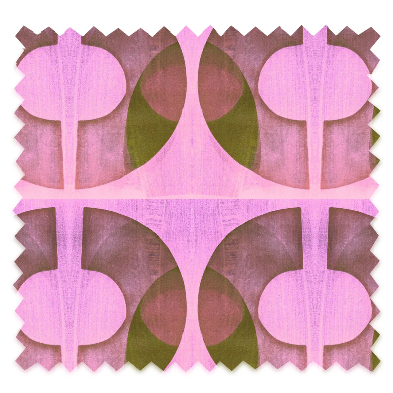 Bouclé Flamingo Velvet Fabric by Tatie Lou