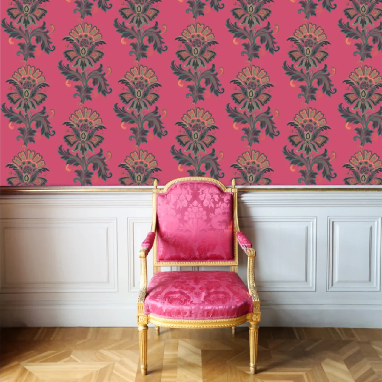 Fleur Fuchsia Wallpaper by Tatie Lou