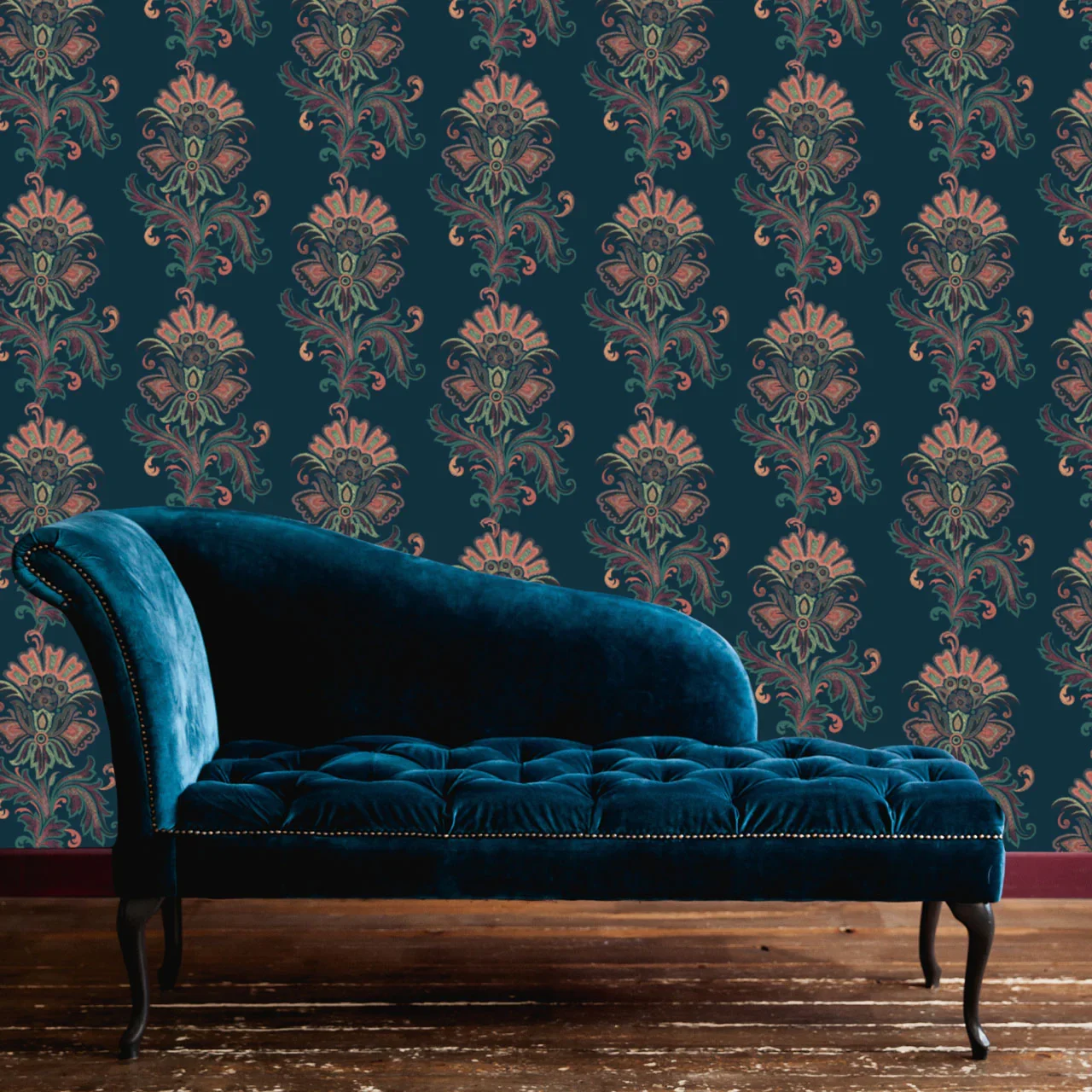 Fleur Midnight Wallpaper by Tatie Lou