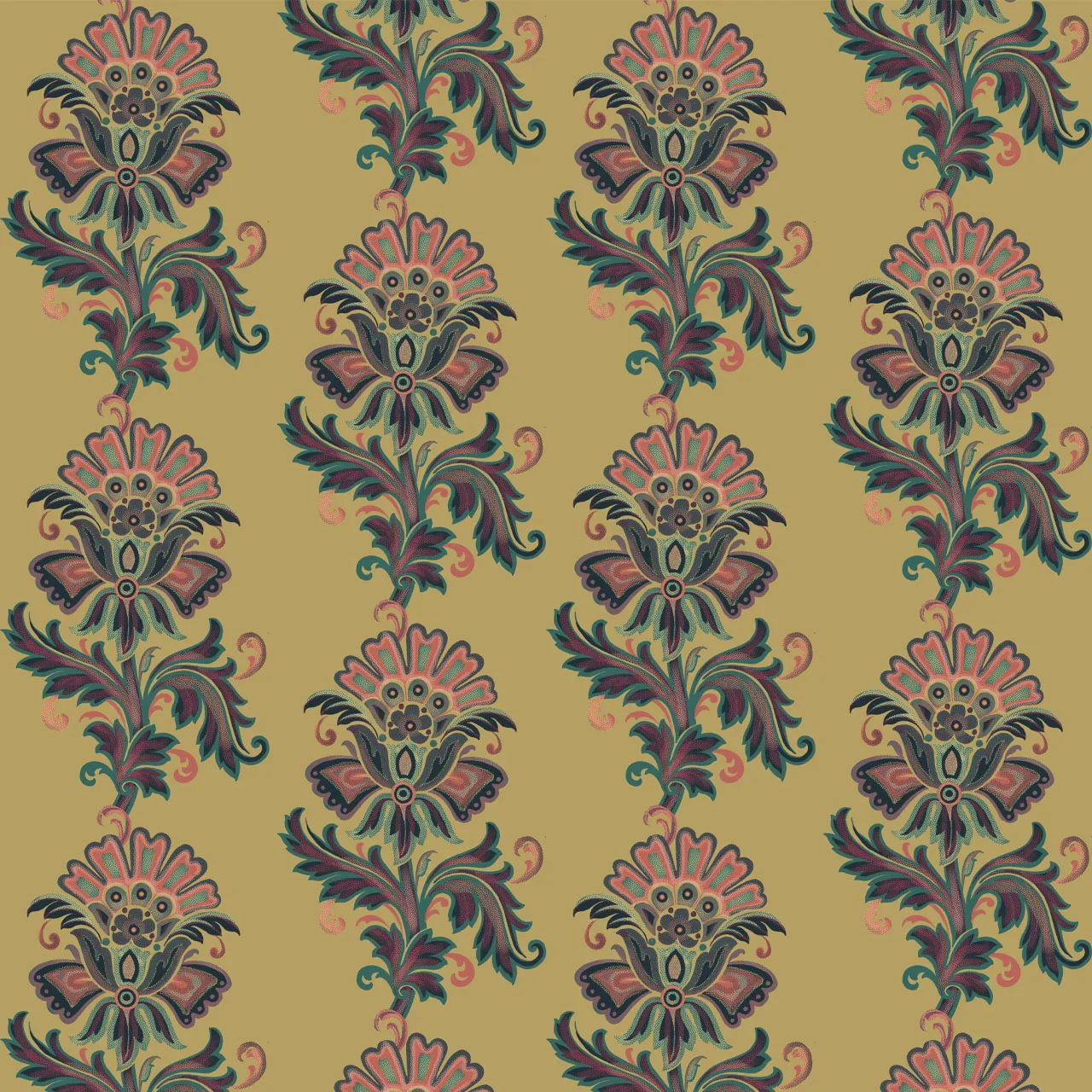 Fleur Vanilla Wallpaper by Tatie Lou