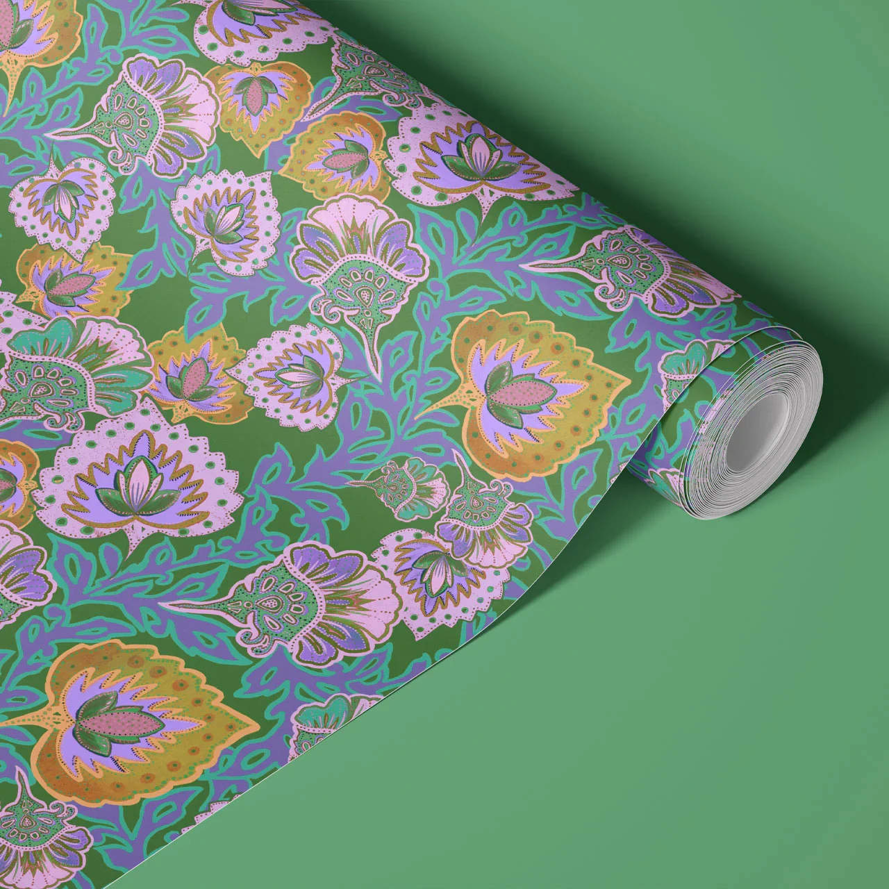 Garden of India Clover Wallpaper by Tatie Lou