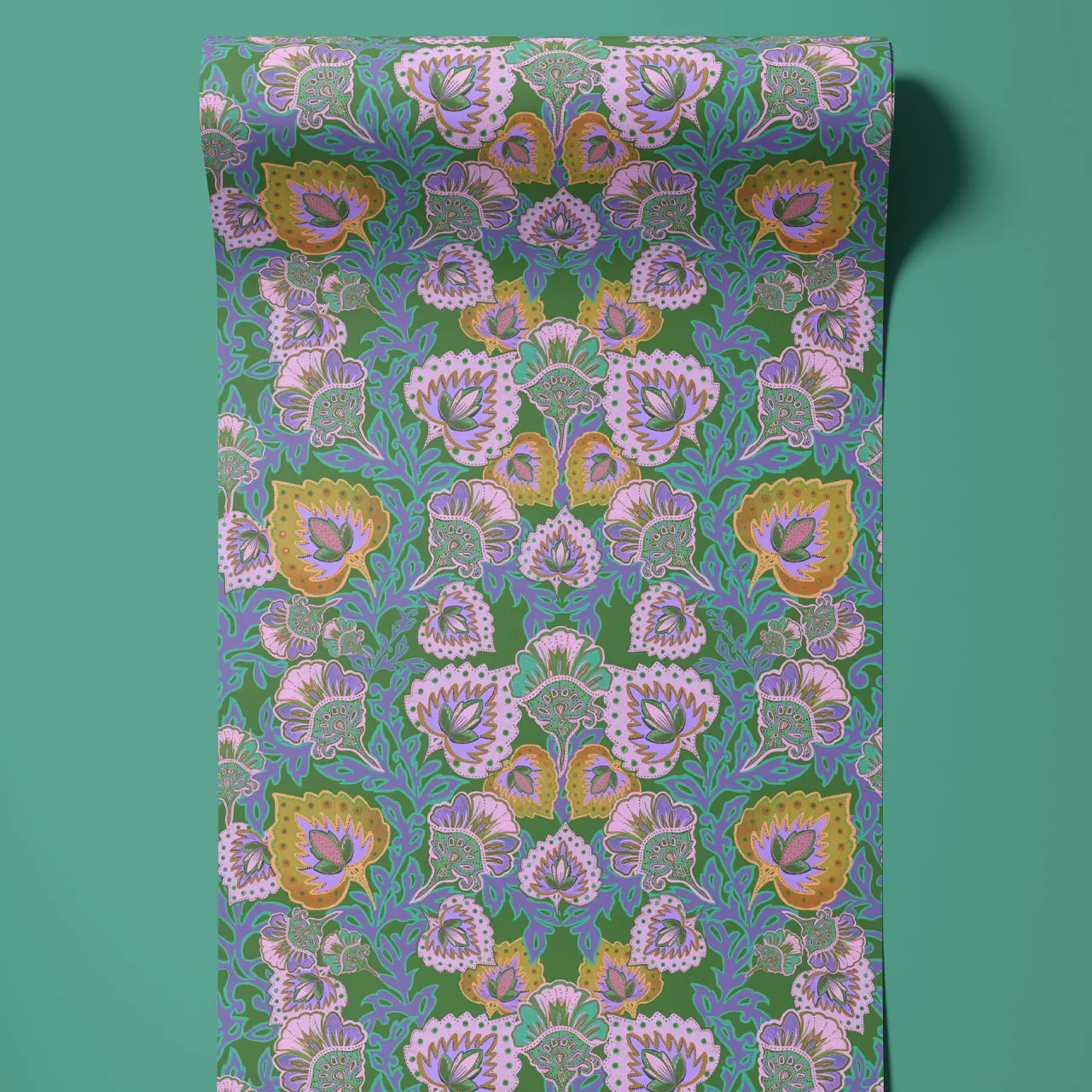 Garden of India Clover Wallpaper by Tatie Lou