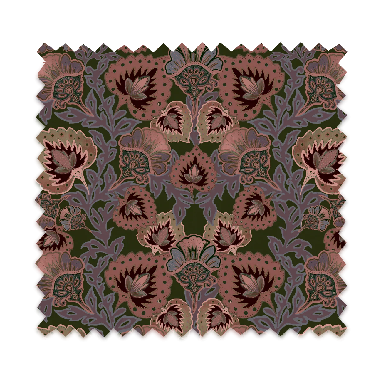 Garden of India Grass Linen Fabric by Tatie Lou