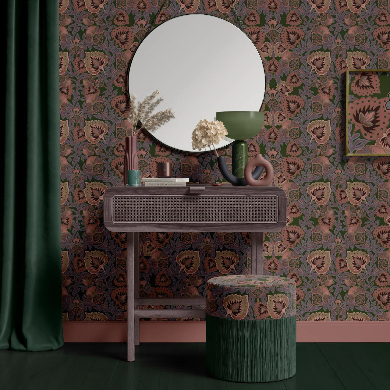 Garden of India Grass Wallpaper by Tatie Lou