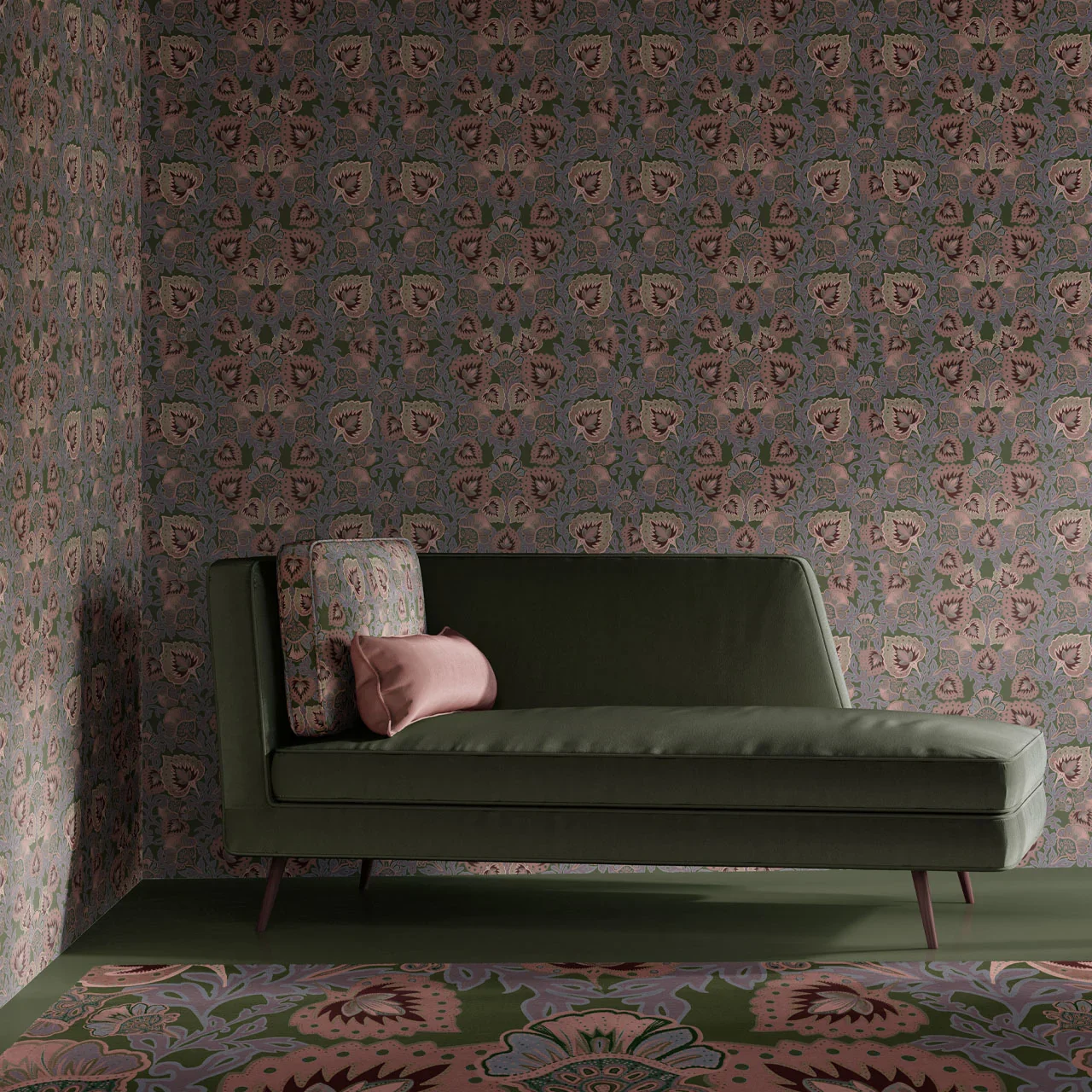 Garden of India Grass Wallpaper by Tatie Lou