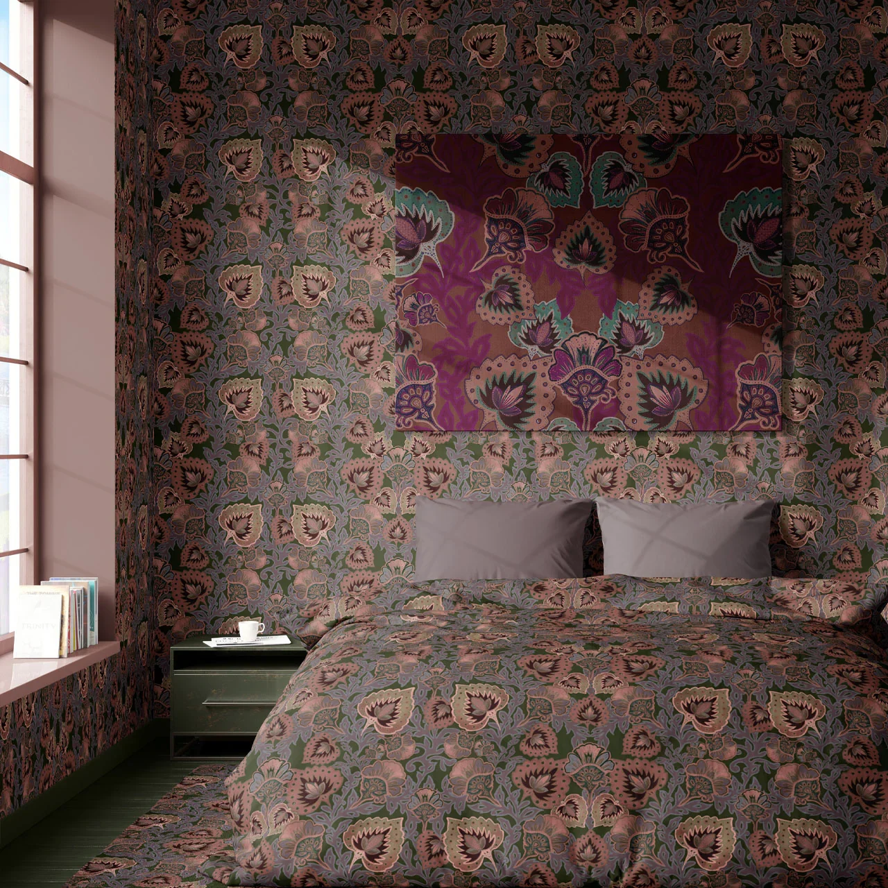 Garden of India Grass Wallpaper by Tatie Lou