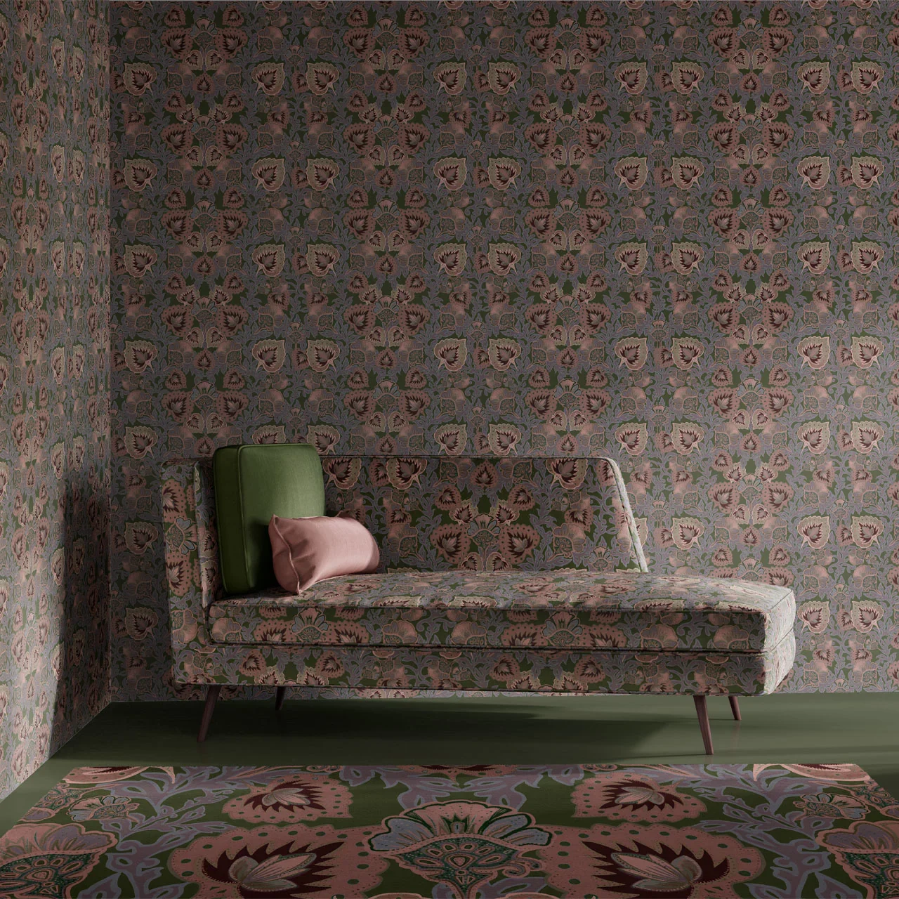 Garden of India Grass Wallpaper by Tatie Lou