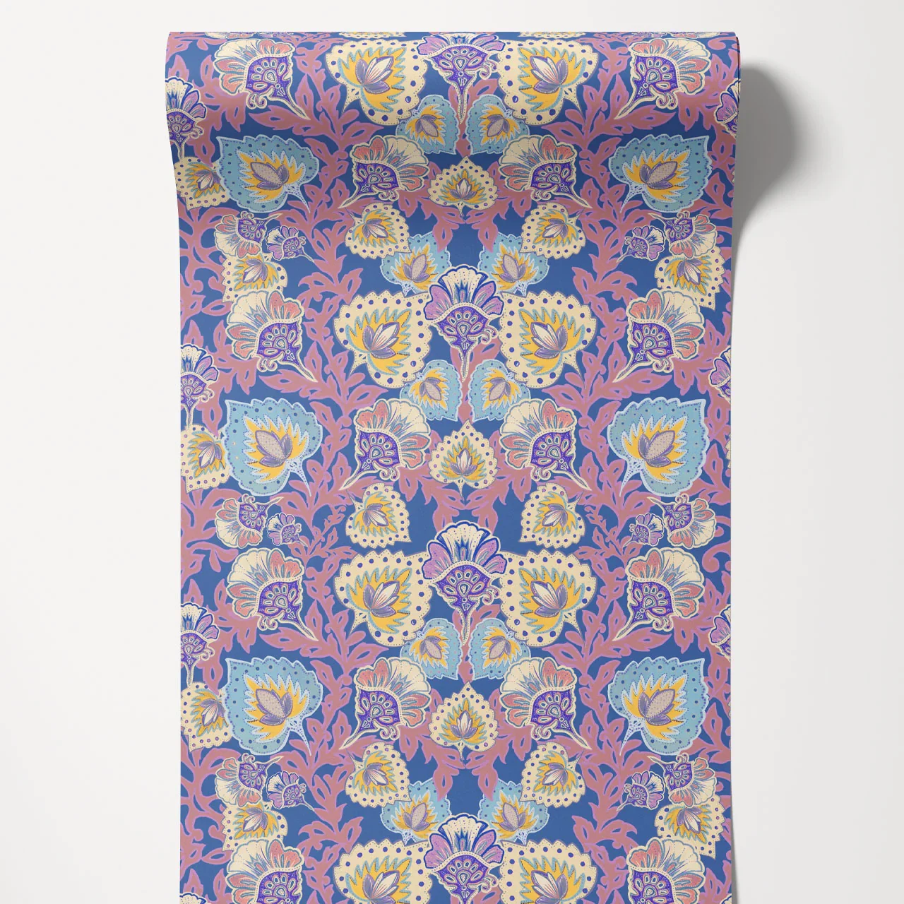 Garden of India Wedgewood Wallpaper by Tatie Lou