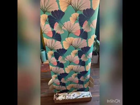 Ginkgo Blue Wallpaper by Tatie Lou