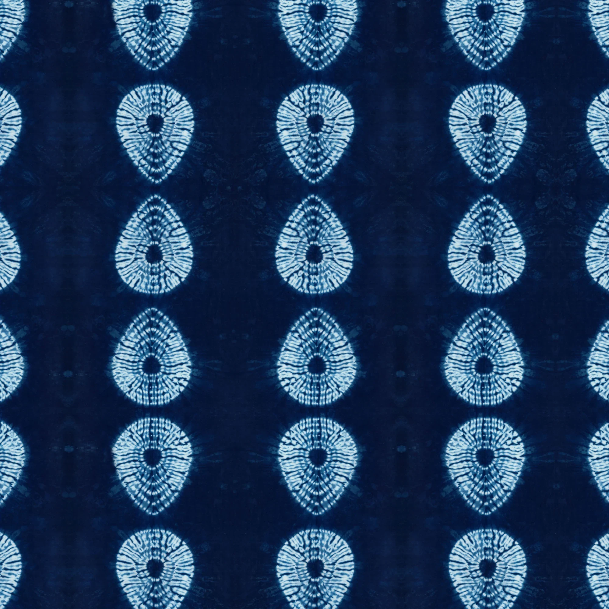 Indigo Nui Tear Drop Velvet Fabric by Tatie Lou