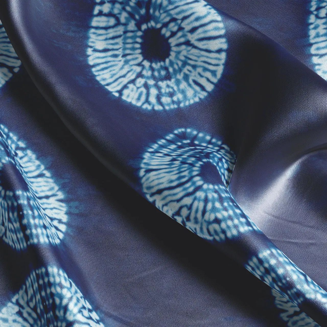 Indigo Nui Tear Drop Velvet Fabric by Tatie Lou