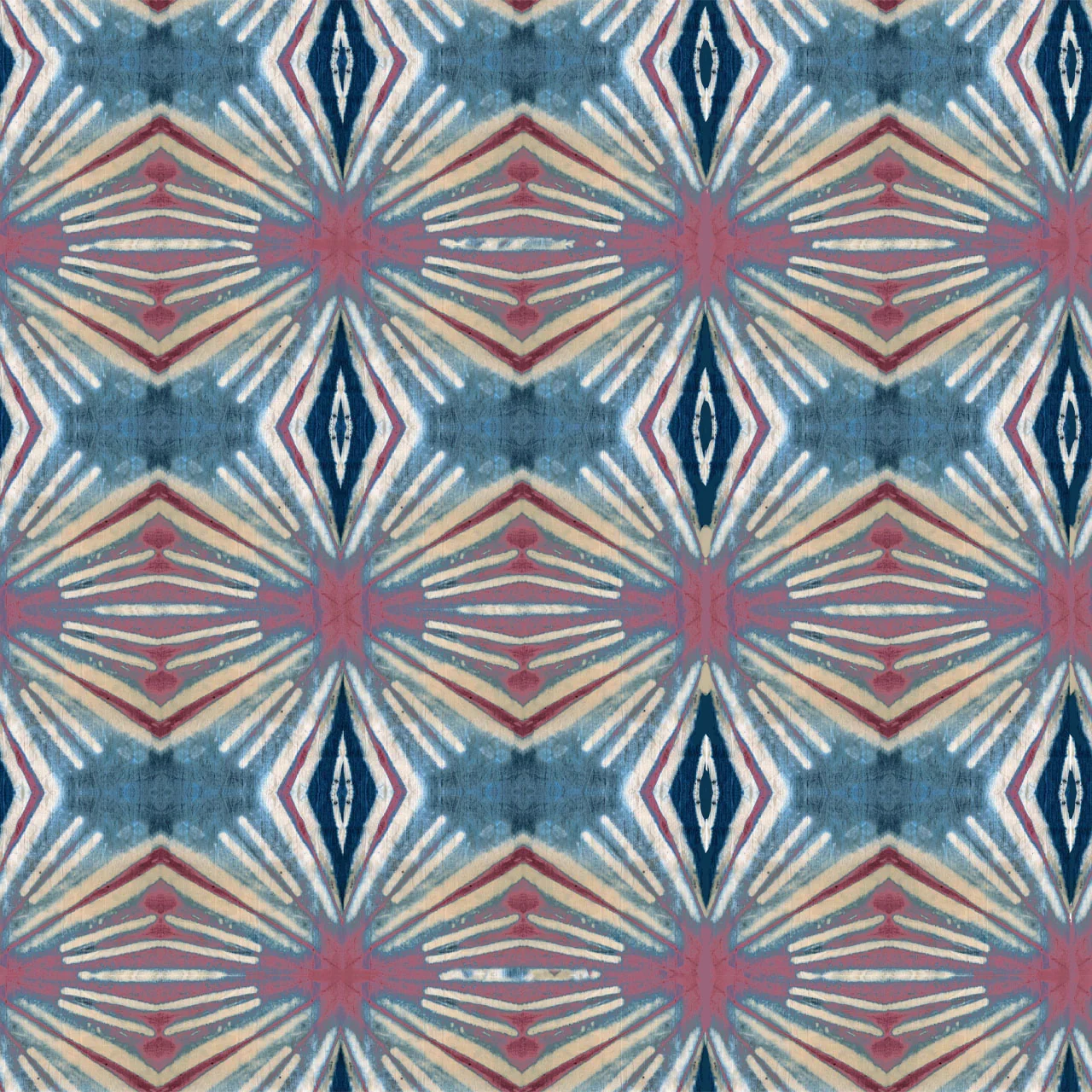 Itajime Diamond Rouge Wallpaper by Tatie Lou