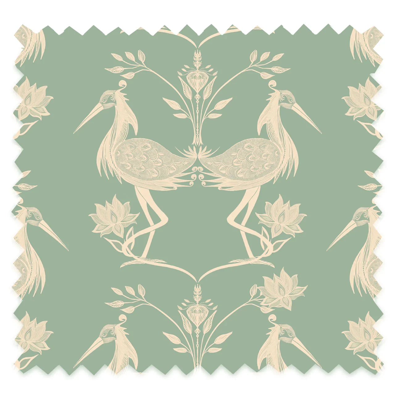 Lotus Mint Recycled Velvet by Tatie Lou