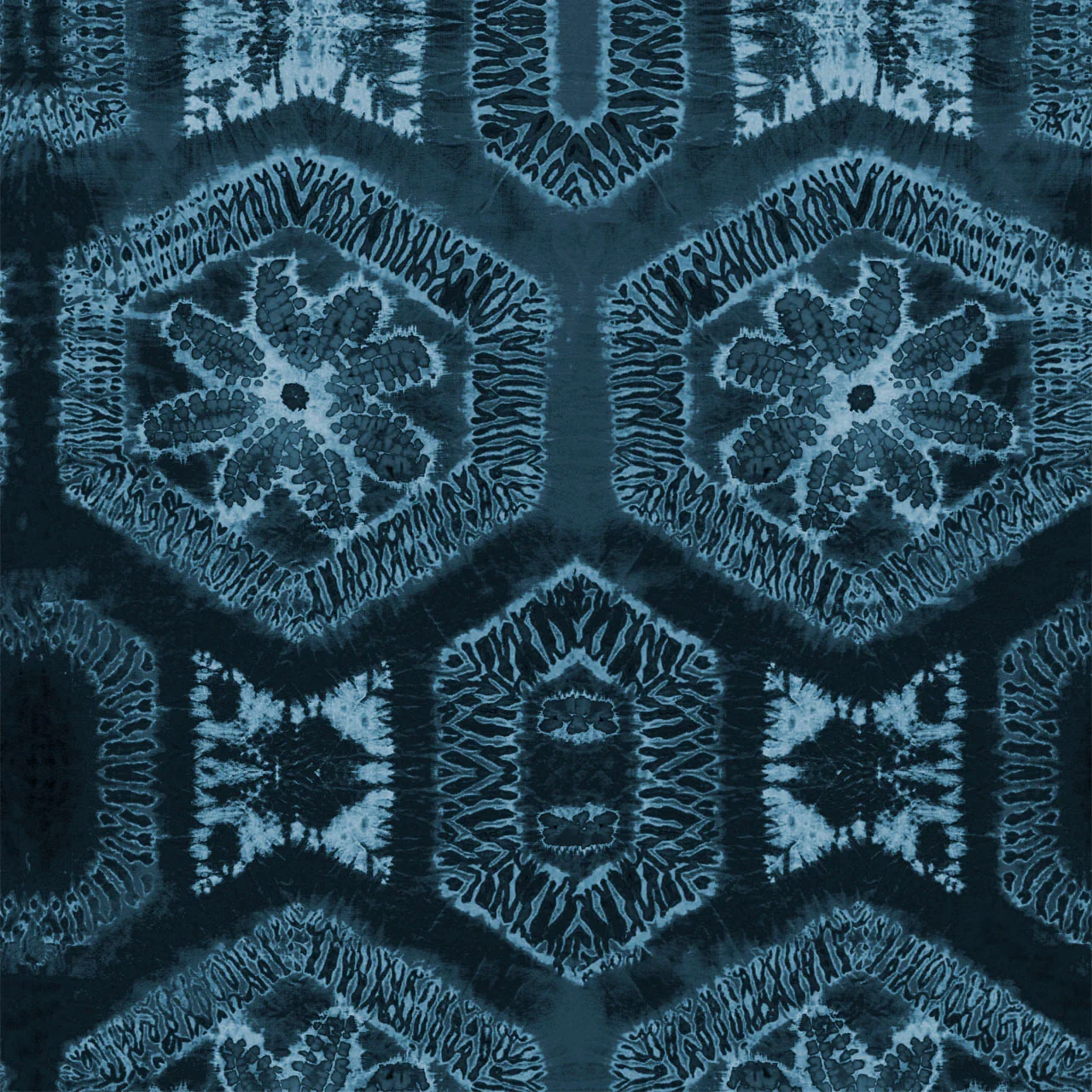 Nui Burst Denim Velvet Fabric by Tatie Lou