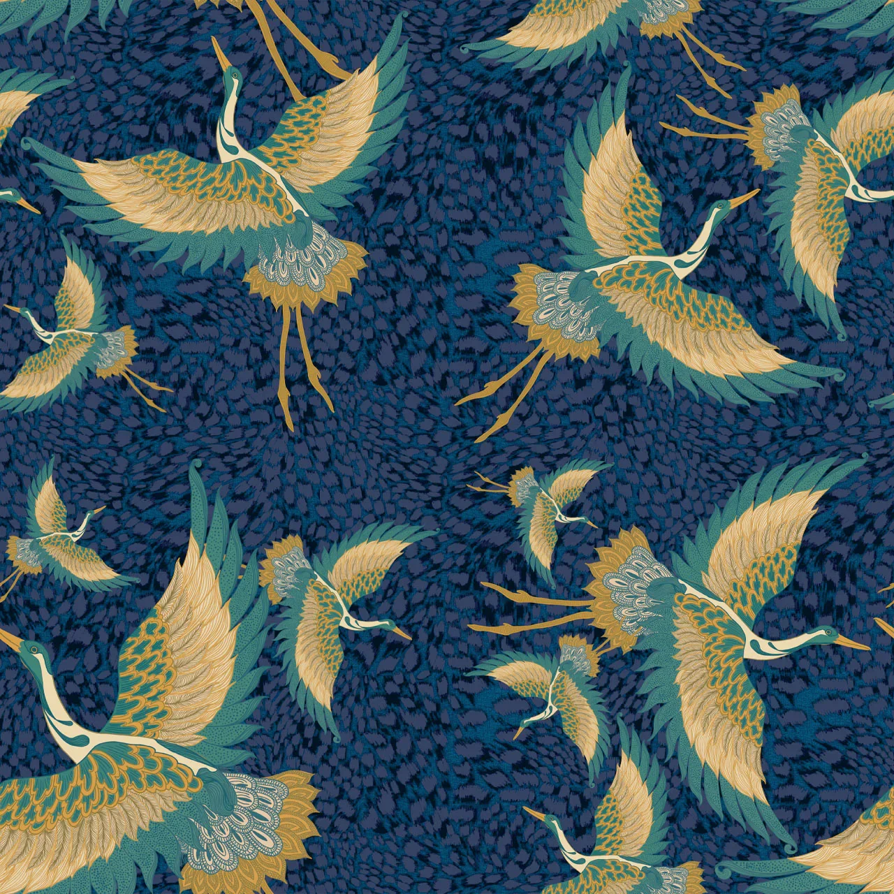 Pachamama Damson Wallpaper by Tatie Lou