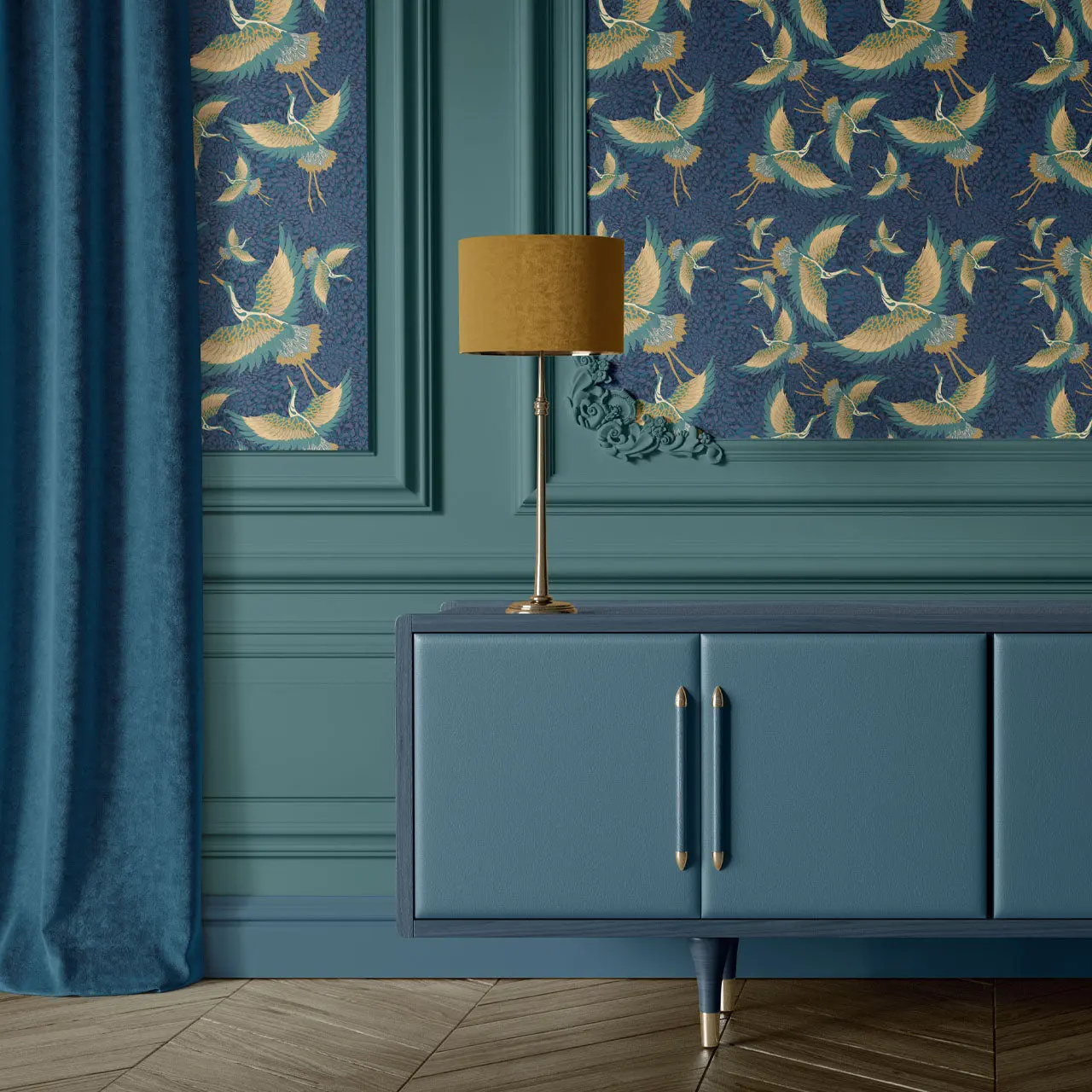 Pachamama Damson Wallpaper by Tatie Lou
