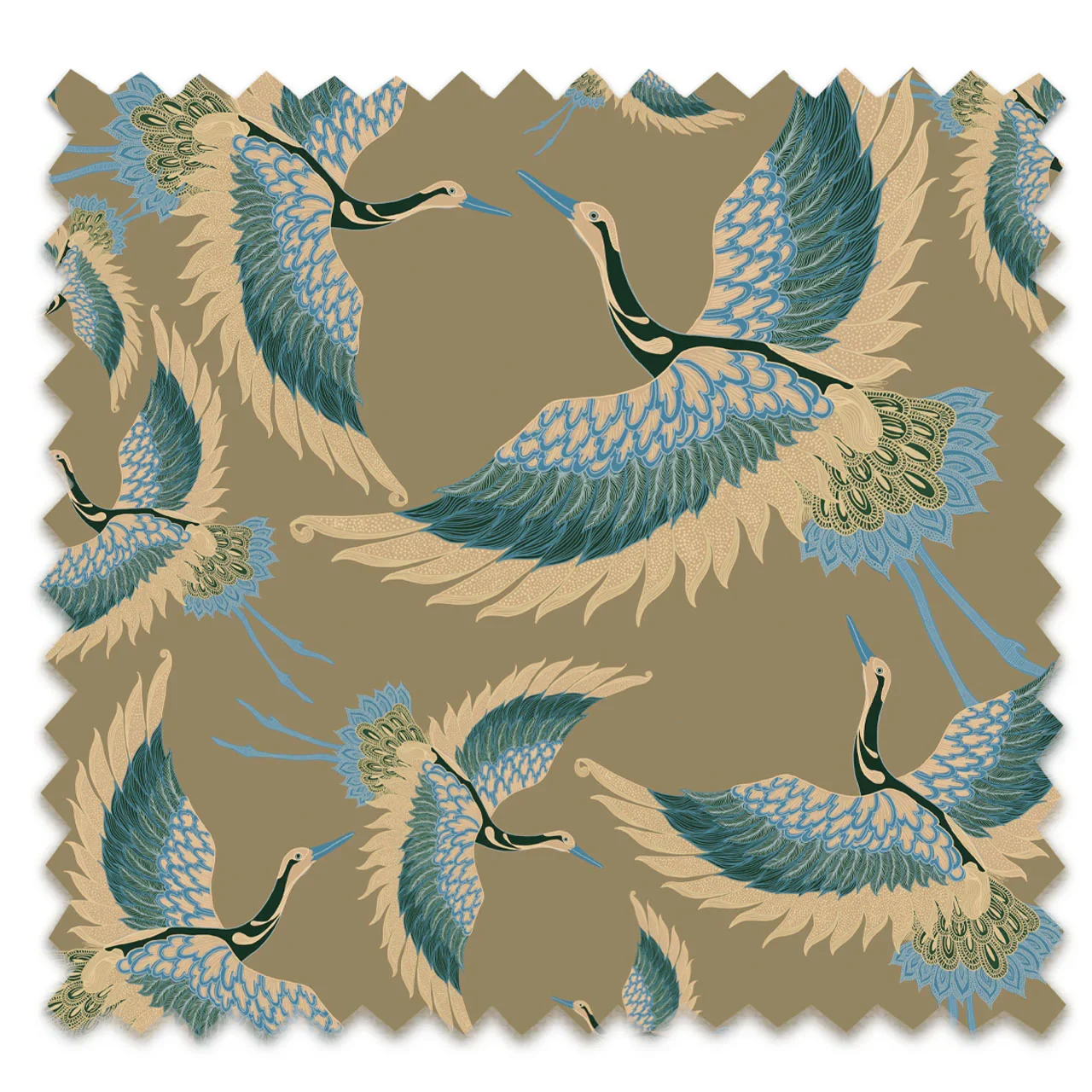 Pachamama Fennel Velvet Fabric by Tatie Lou