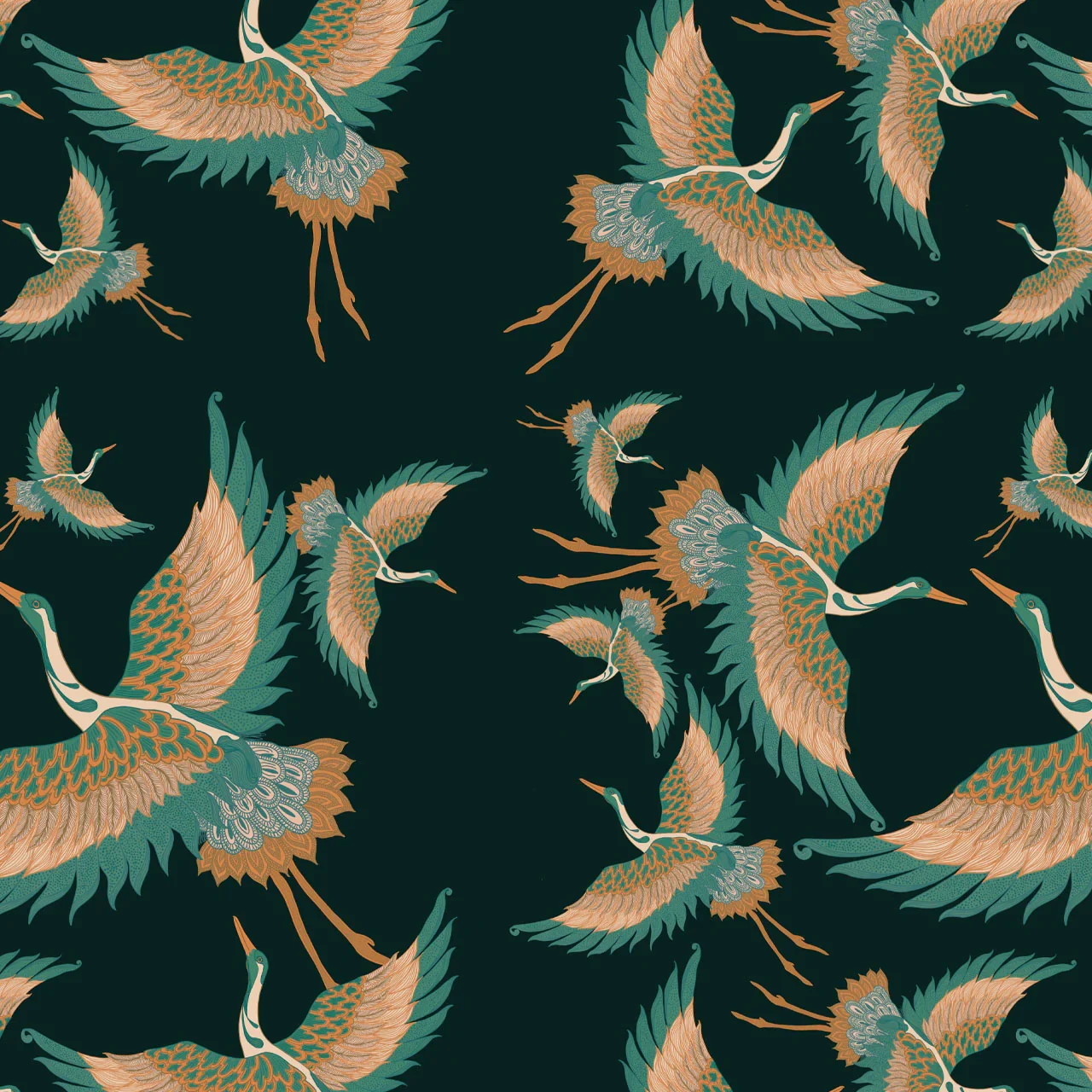 Pachamama Forest Velvet Fabric by Tatie Lou