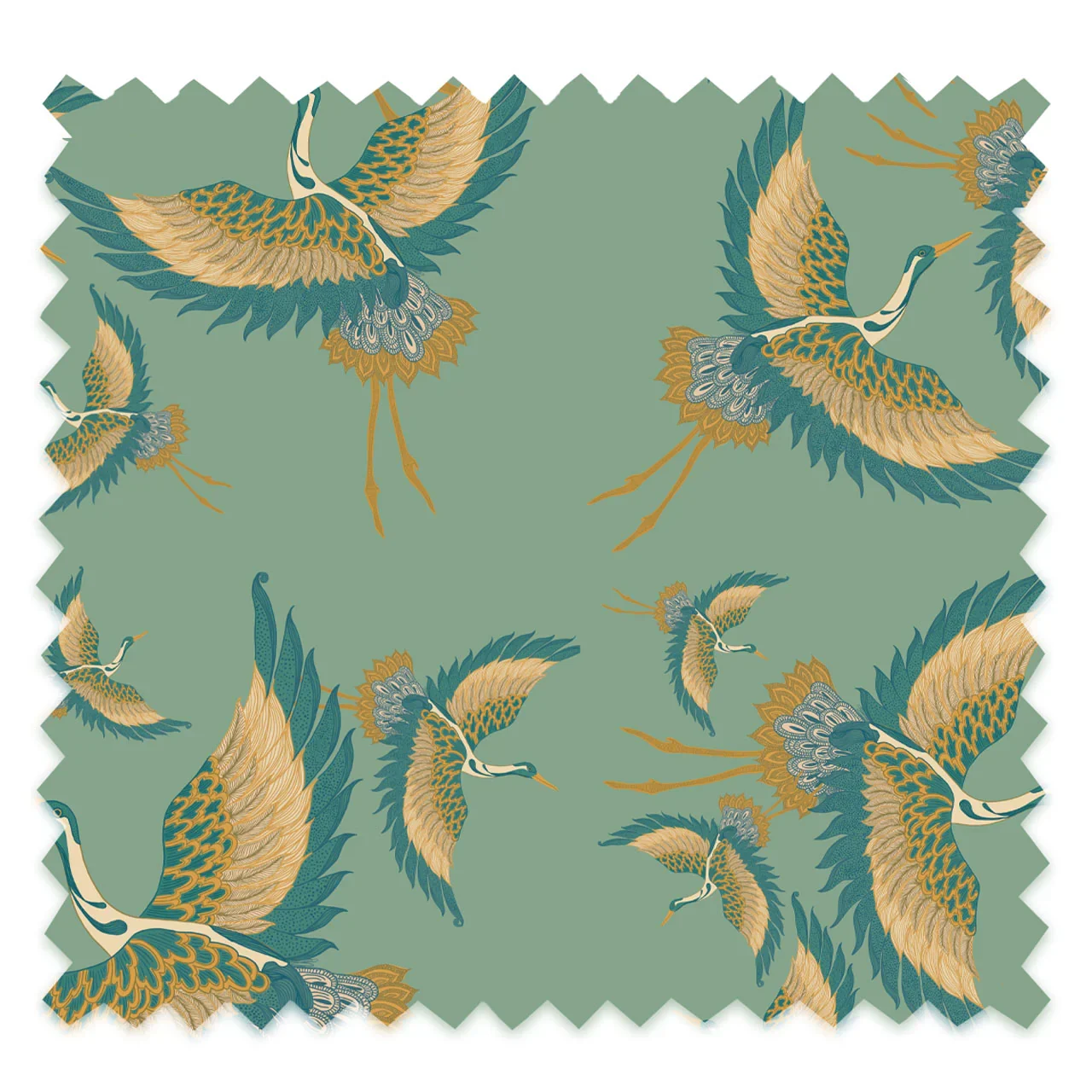Pachamama Mint Velvet Fabric by Tatie Lou