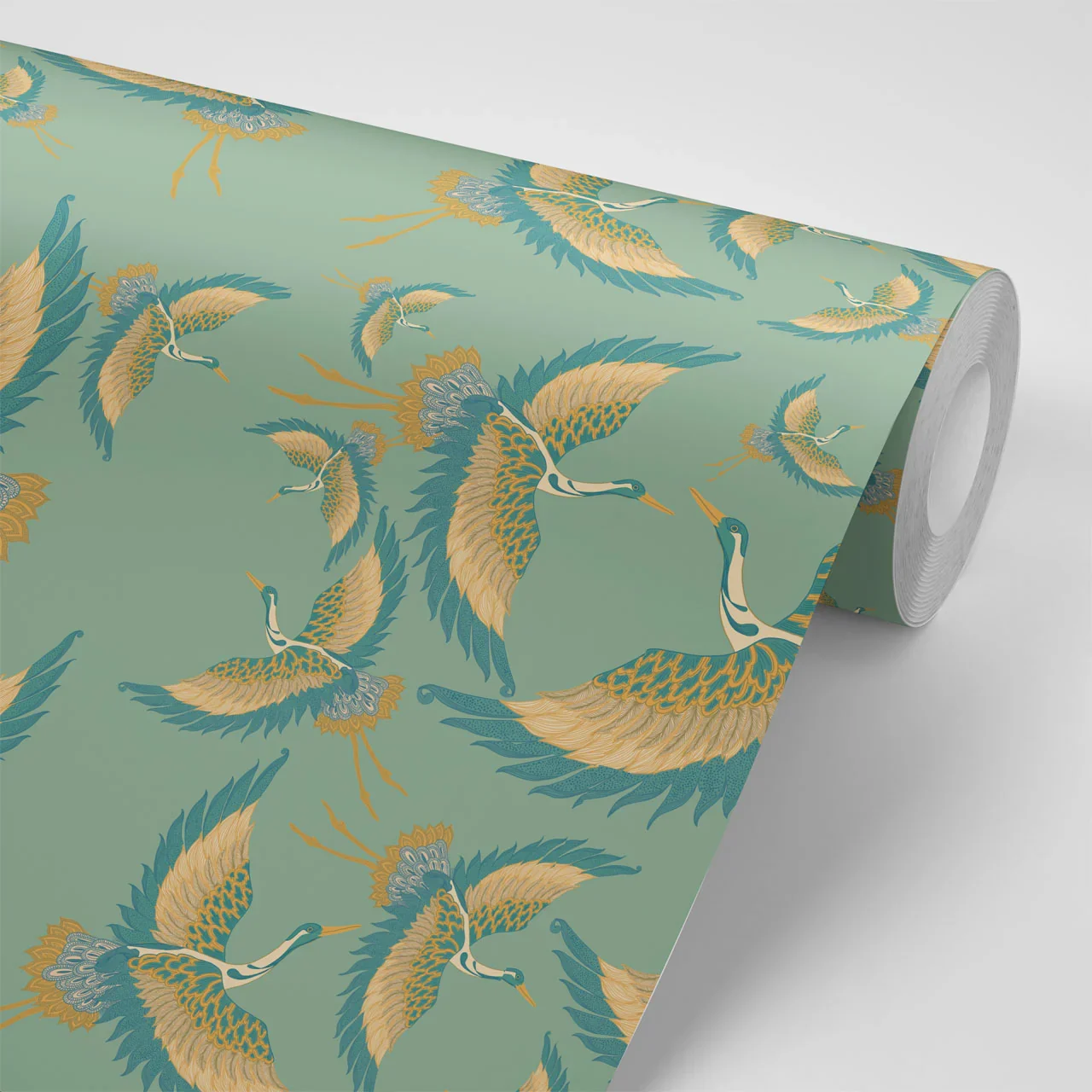 Pachamama Mint Wallpaper by Tatie Lou