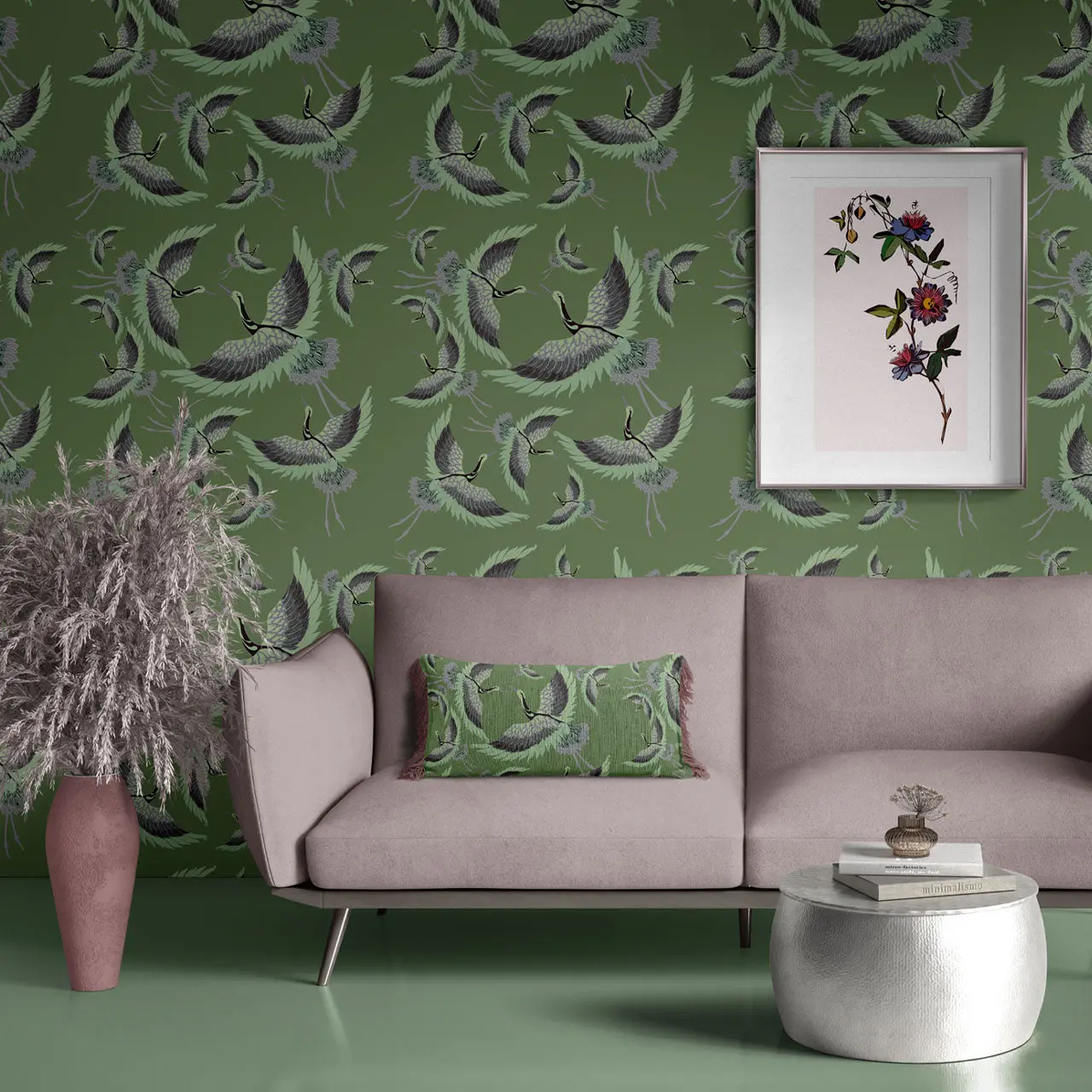 Pachamama Olive Wallpaper by Tatie Lou