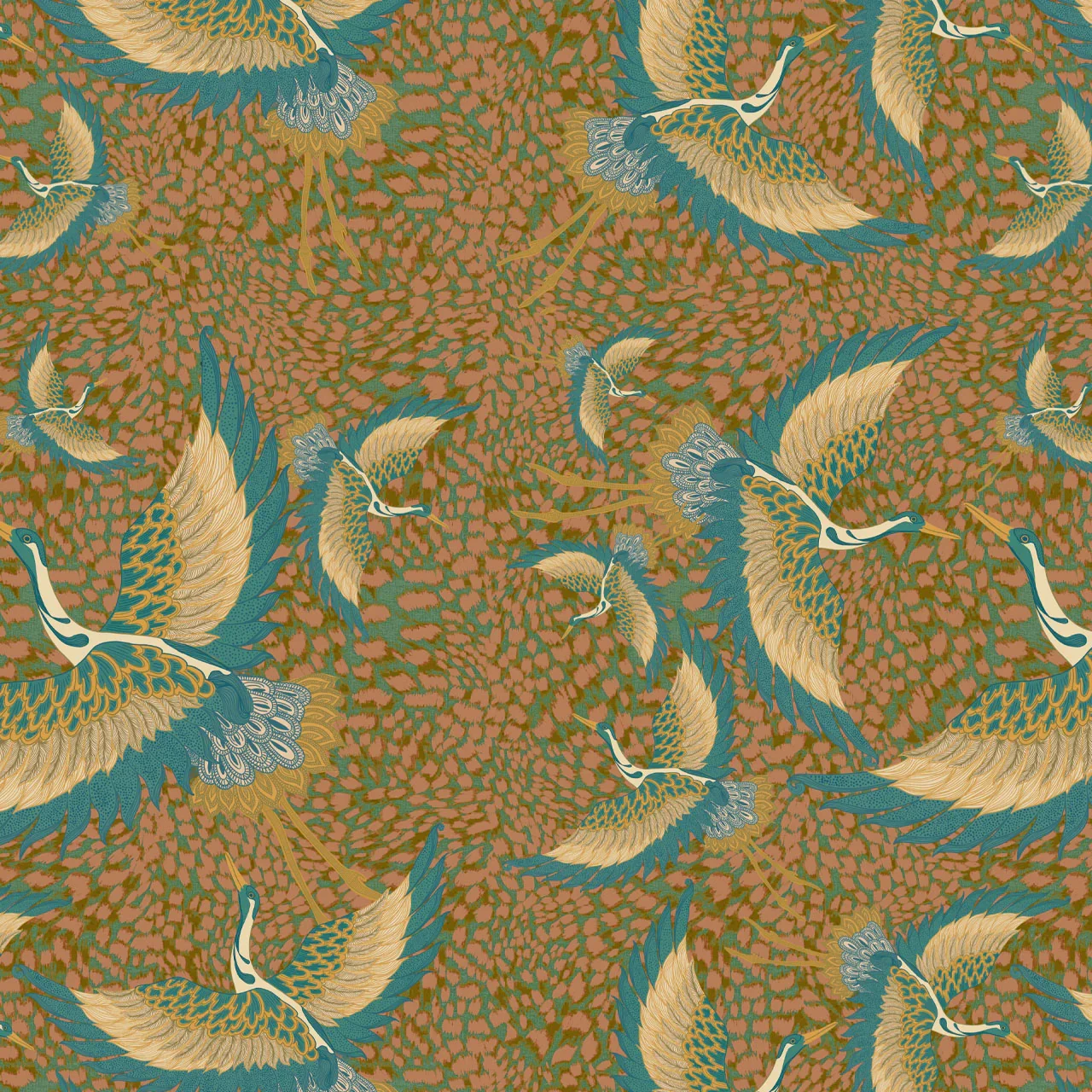 Pachamama Peach Wallpaper by Tatie Lou