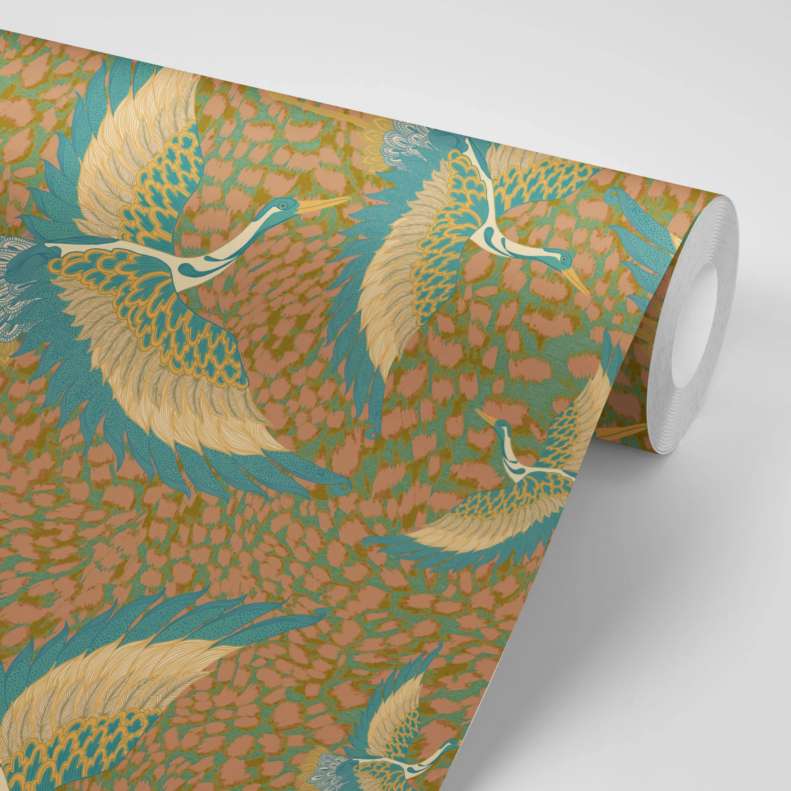 Pachamama Peach Wallpaper by Tatie Lou