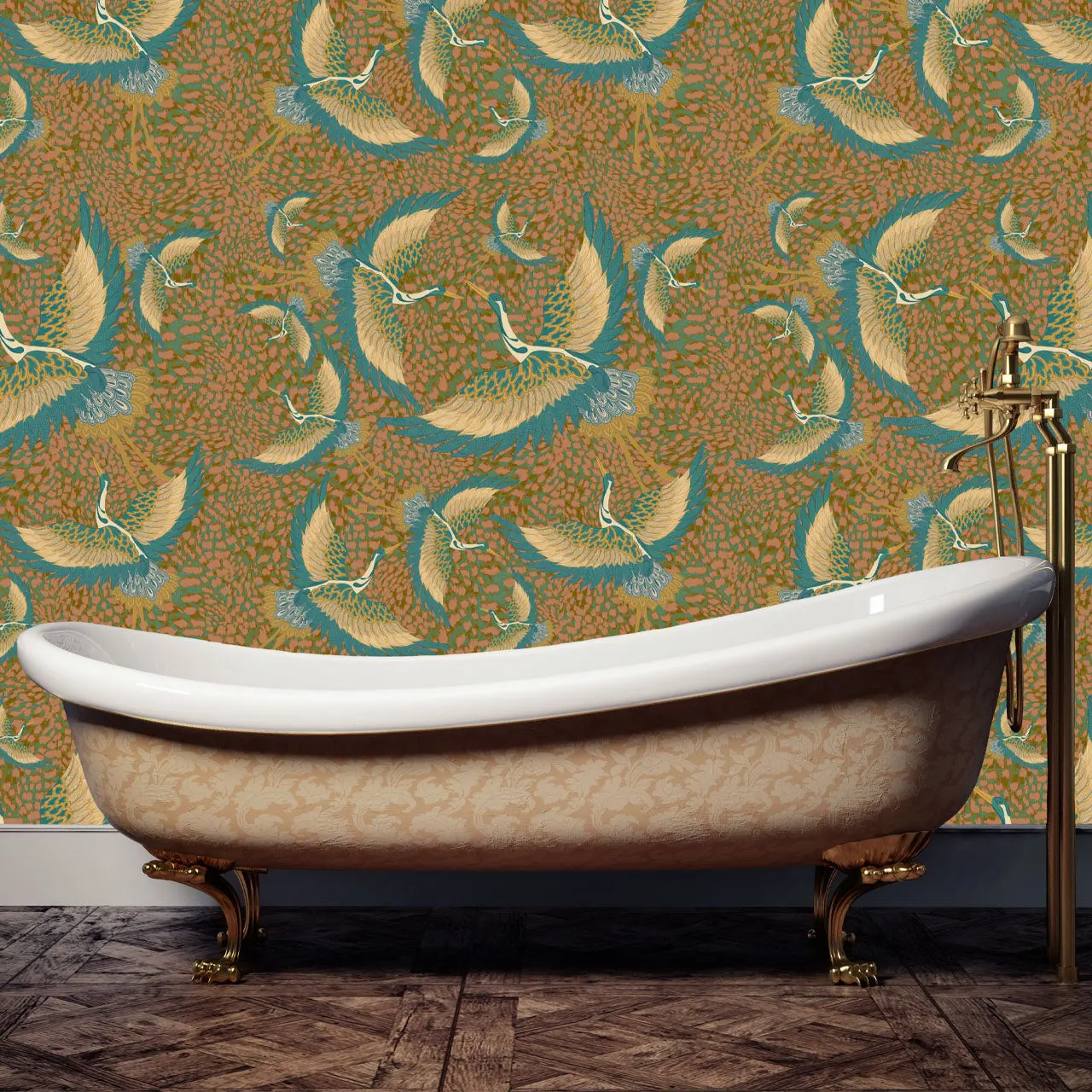 Pachamama Peach Wallpaper by Tatie Lou