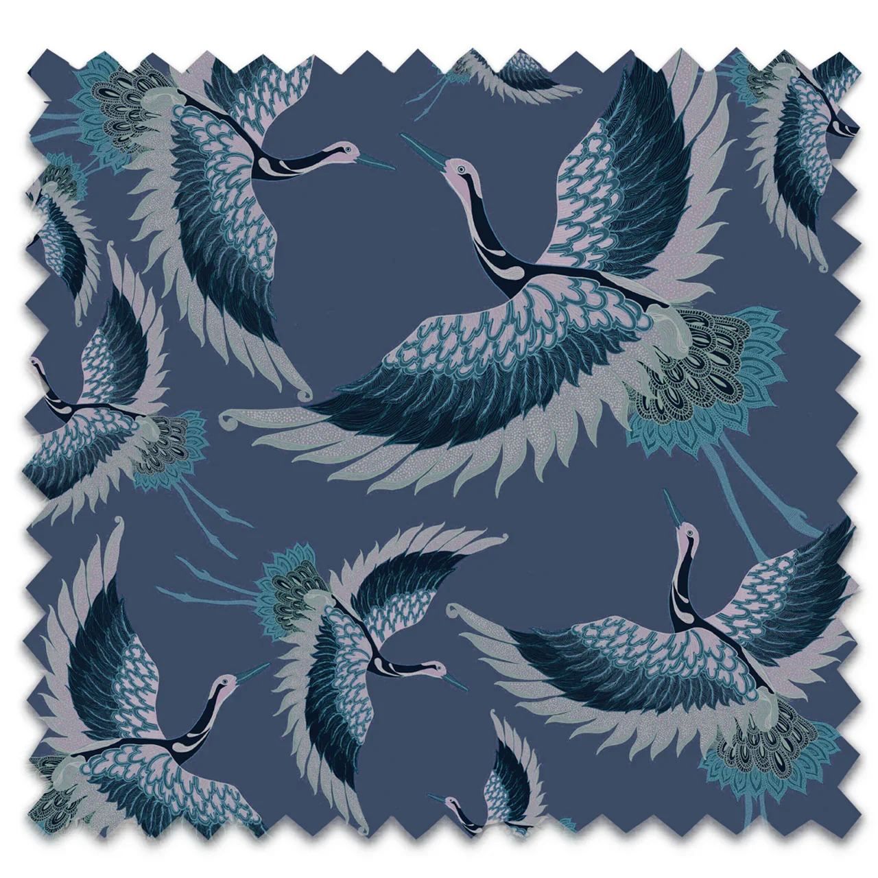 Pachamama Prussian Velvet Fabric by Tatie Lou