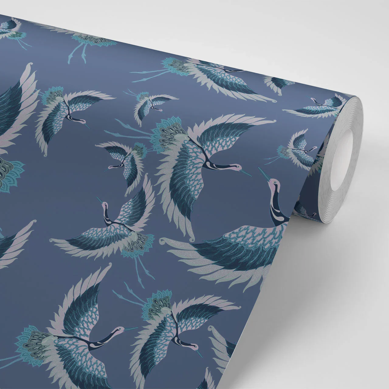 Pachamama Prussian Wallpaper by Tatie Lou