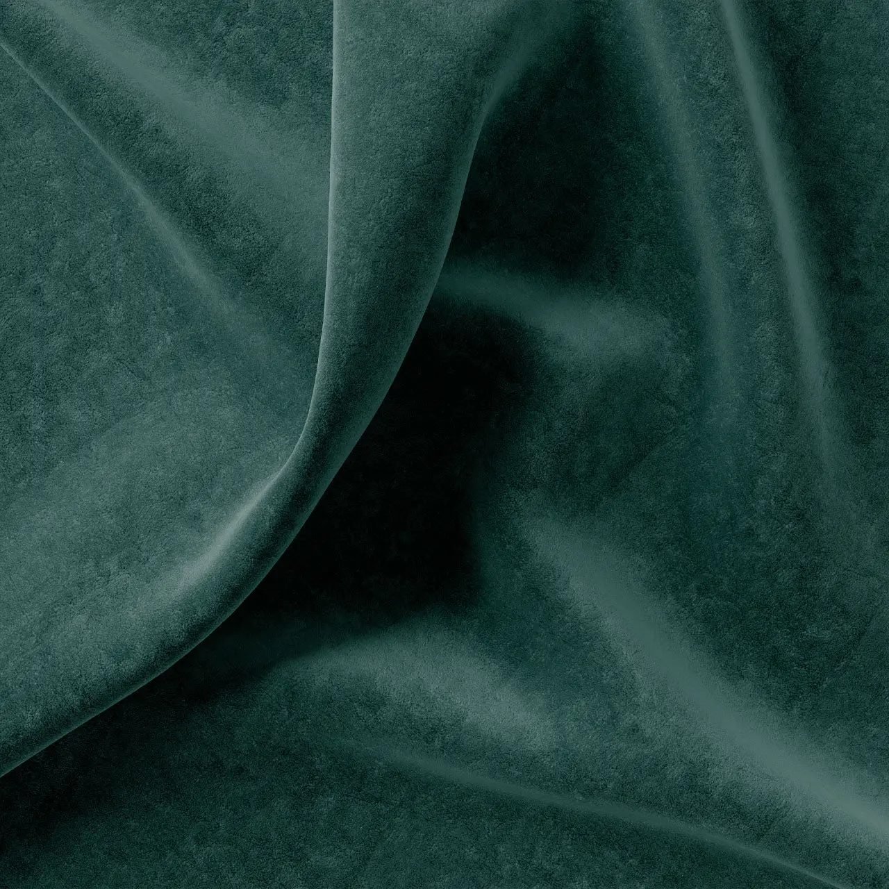 Plain Eco Recycled Velvet Bottle Green by Tatie Lou