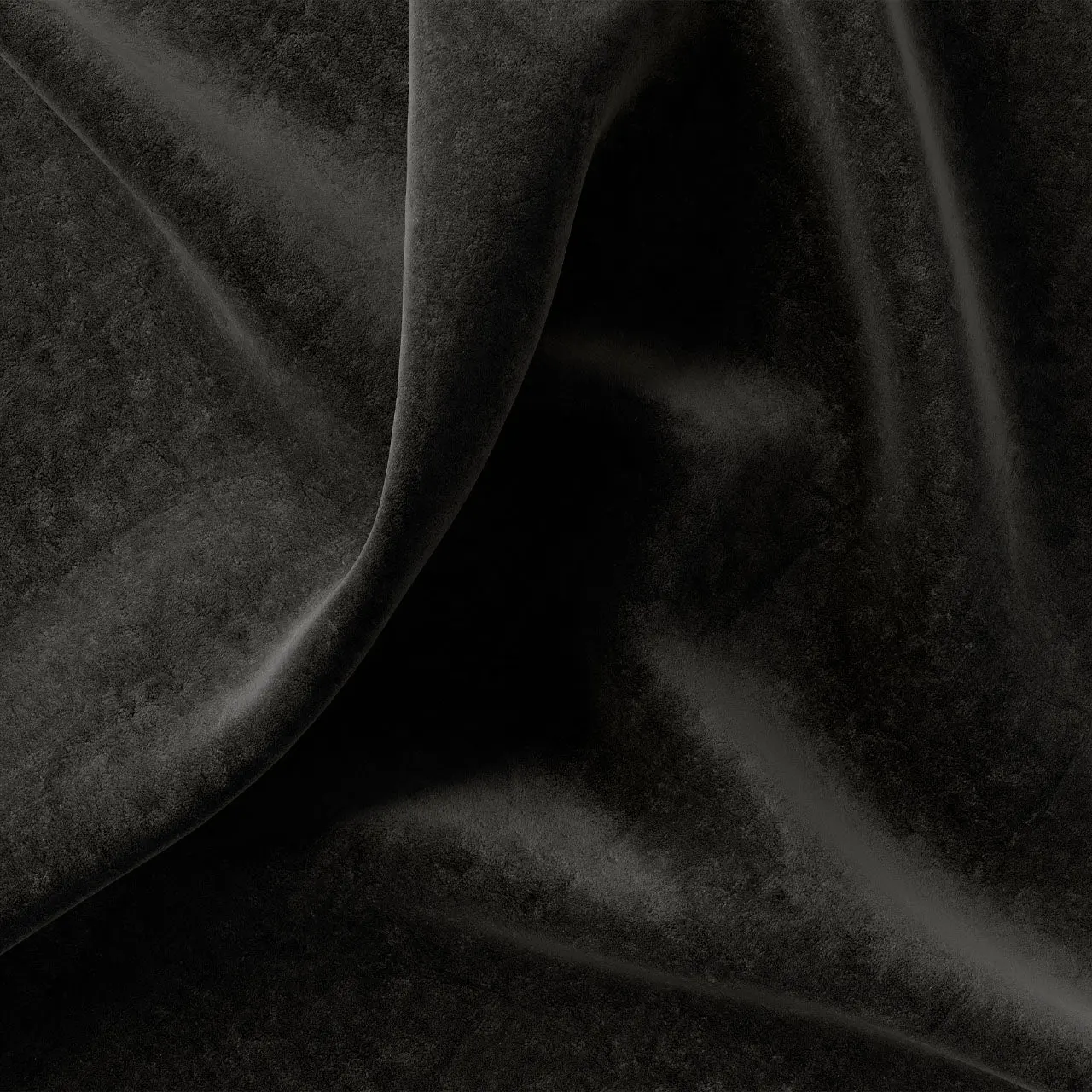 Plain Eco Recycled Velvet Charcoal by Tatie Lou