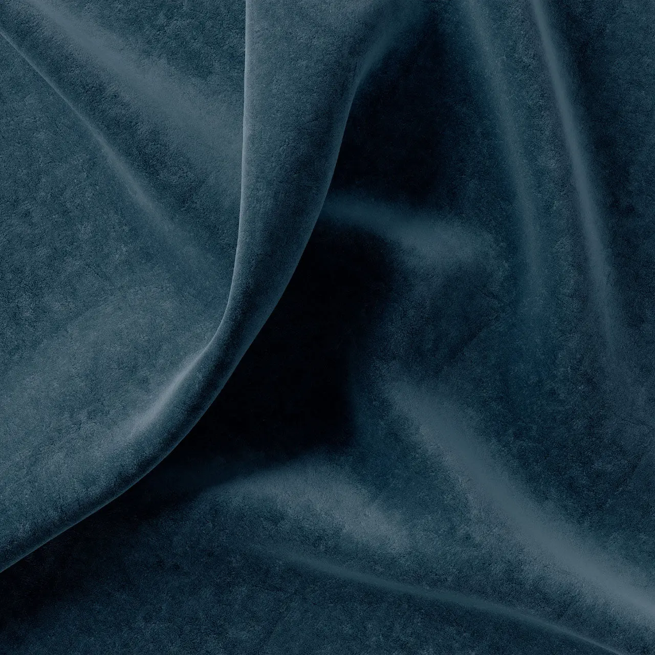 Plain Eco Recycled Velvet Indigo by Tatie Lou