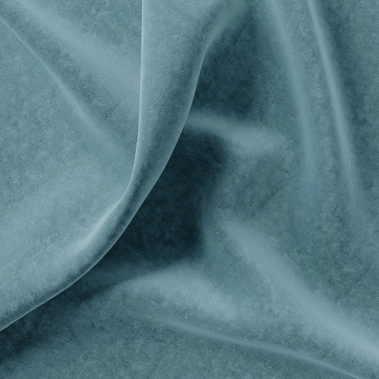 Plain Eco Recycled Velvet Ocean by Tatie Lou